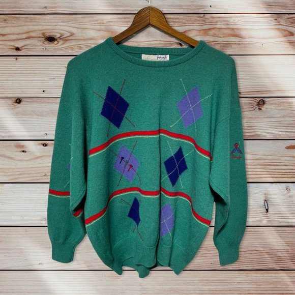 Pringle Other - Vintage Pringle Sweater Size XL Green